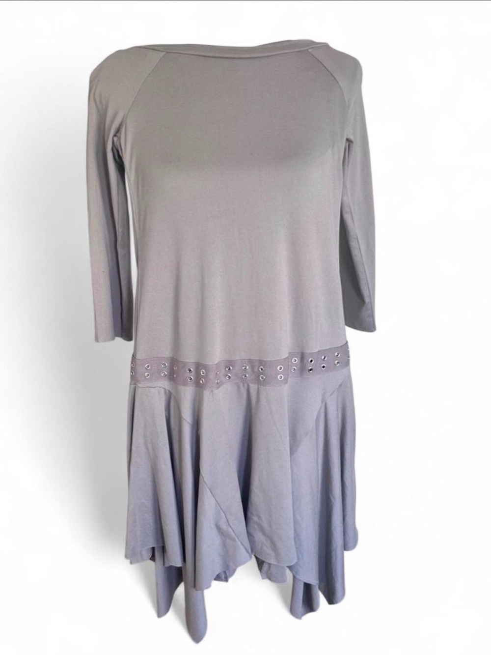 Y2K Vibes Whimsygoth Skater Grommet Drop Waist Indie Dress XS 90s Vibe